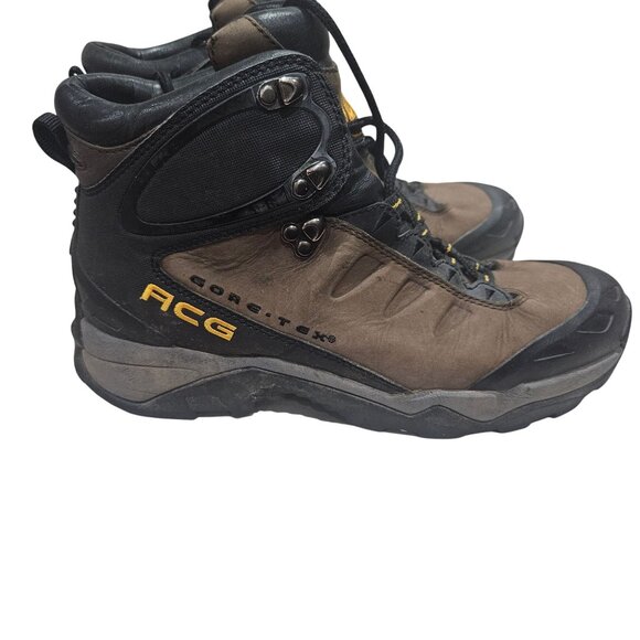 Nike ACG Gore-Tex Hiking Boots Size 9.5 Brown & Black - Picture 3 of 10